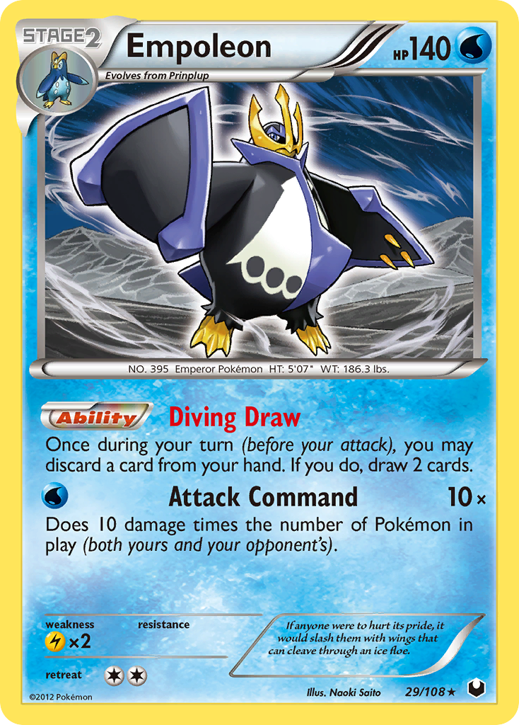 Empoleon – Dark Explorers 29/108 Pokémon card