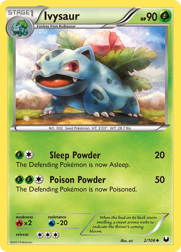 Ivysaur – Dark Explorers 2/108 Pokémon card
