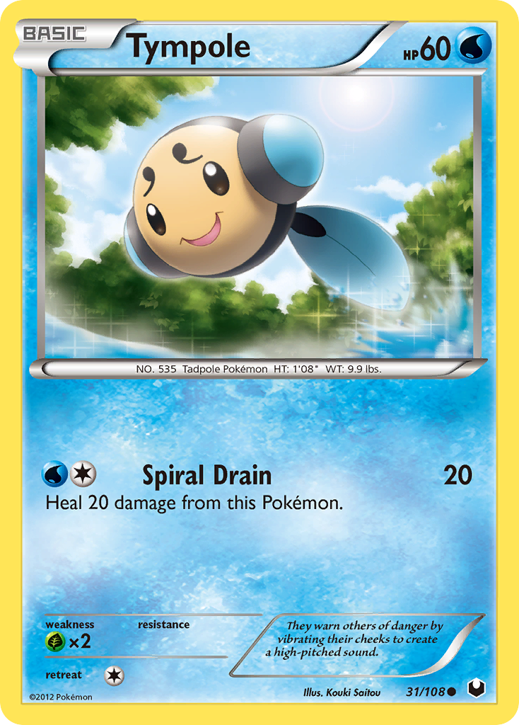 Tympole – Dark Explorers 31/108 Pokémon card