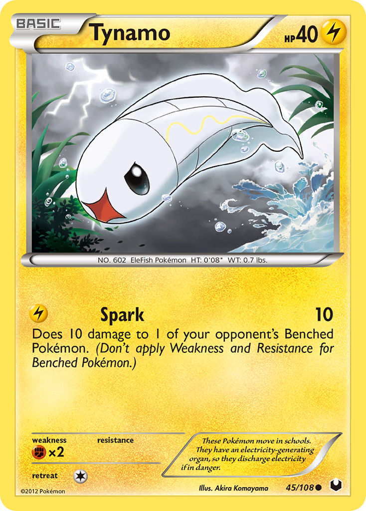 Tynamo – Dark Explorers 45/108 Pokémon card
