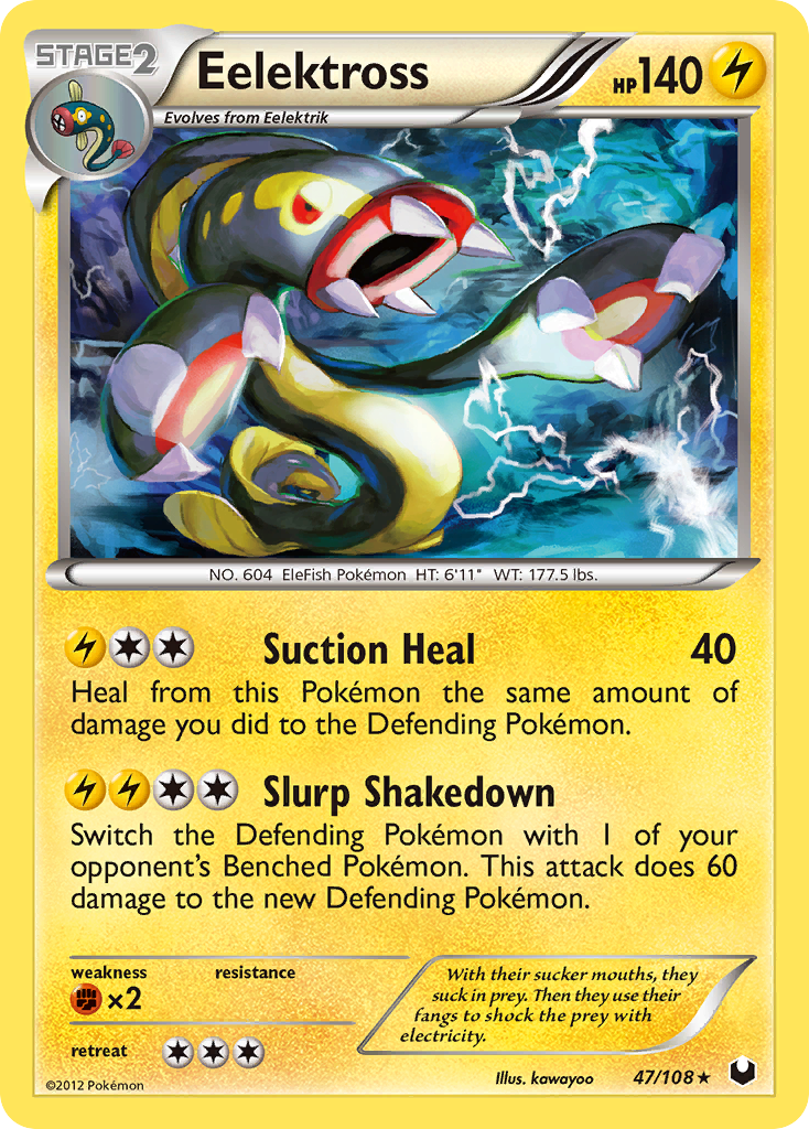 Eelektross – Dark Explorers 47/108 Pokémon card