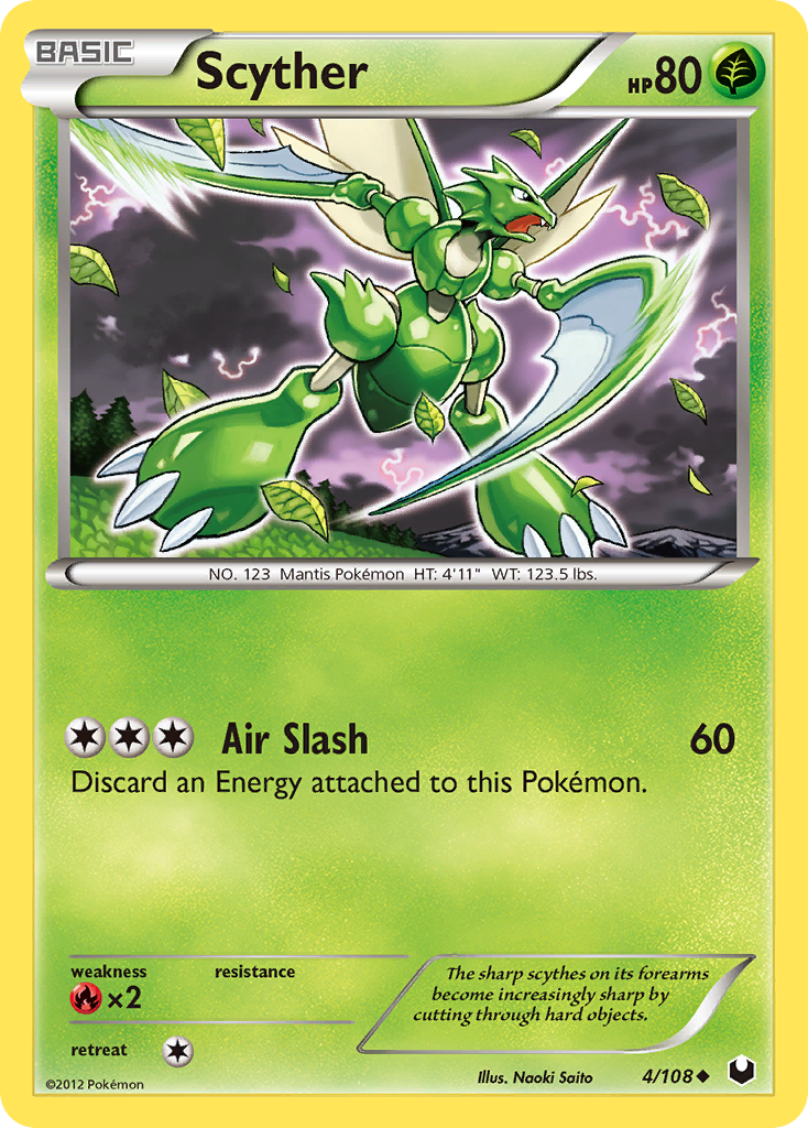 Scyther – Dark Explorers 4/108 Pokémon card