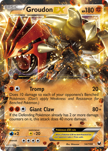 Groudon-EX - Dark Explorers 54