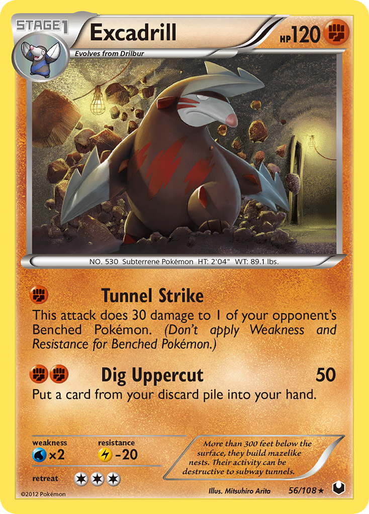 Excadrill – Dark Explorers 56/108 Pokémon card