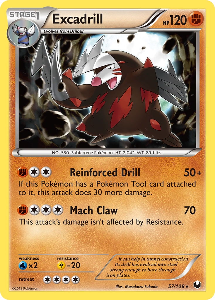 Excadrill – Dark Explorers 57/108 Pokémon card