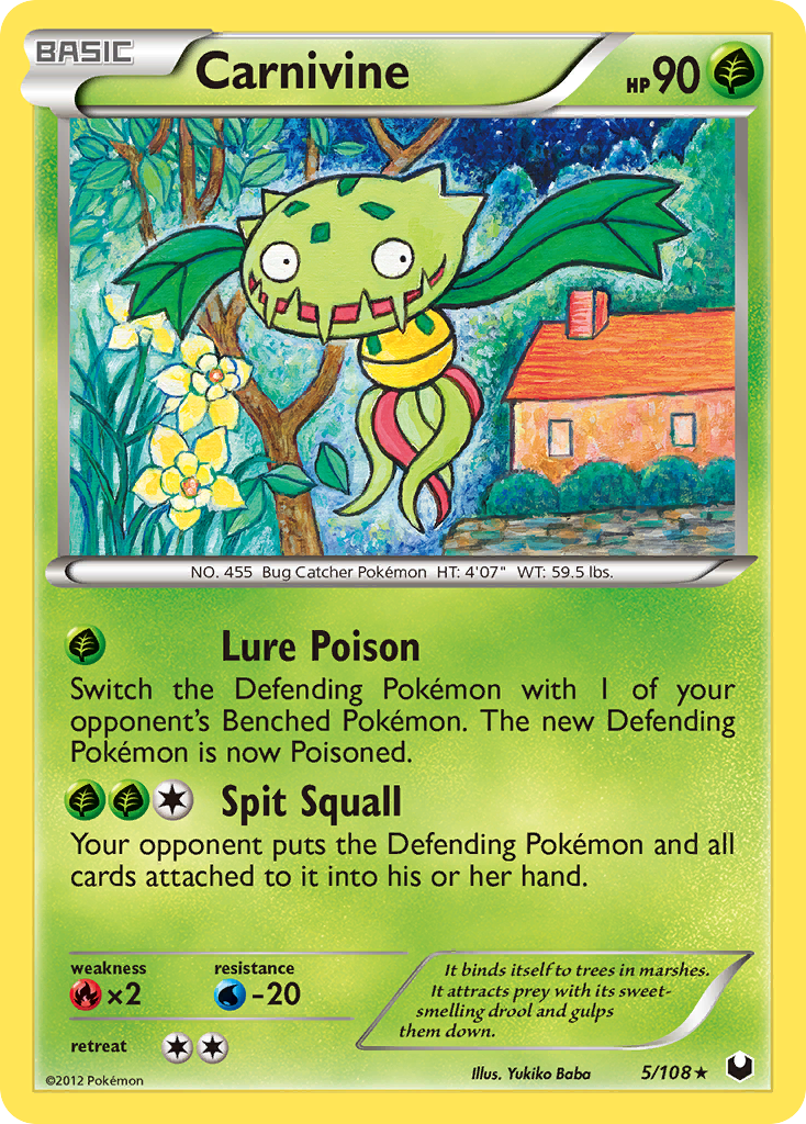 Carnivine – Dark Explorers 5/108 Pokémon card