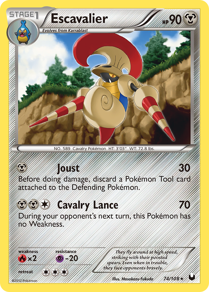 Escavalier – Dark Explorers 74/108 Pokémon card