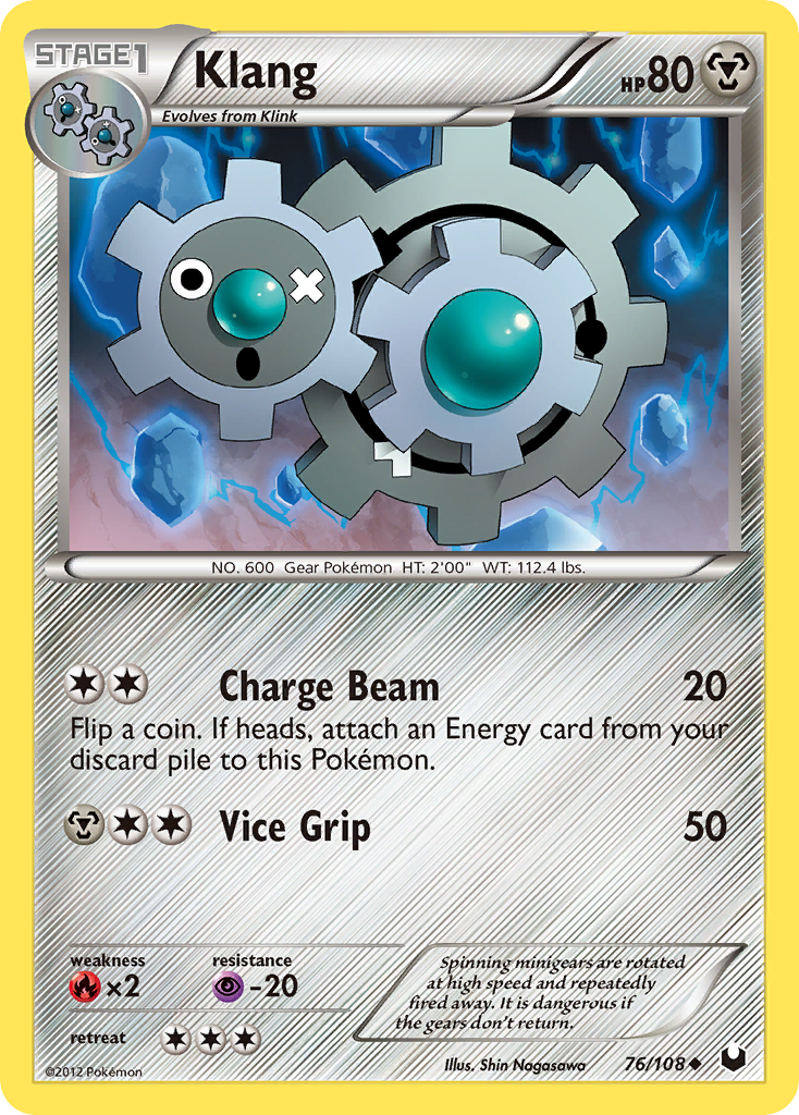 Klang – Dark Explorers 76/108 Pokémon card