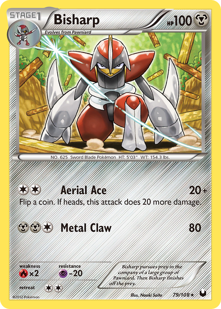 Bisharp – Dark Explorers 79/108 Pokémon card