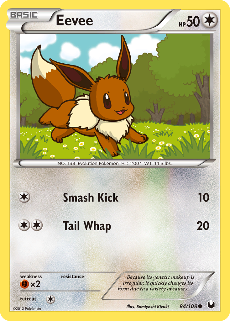 Eevee – Dark Explorers 84/108 Pokémon card