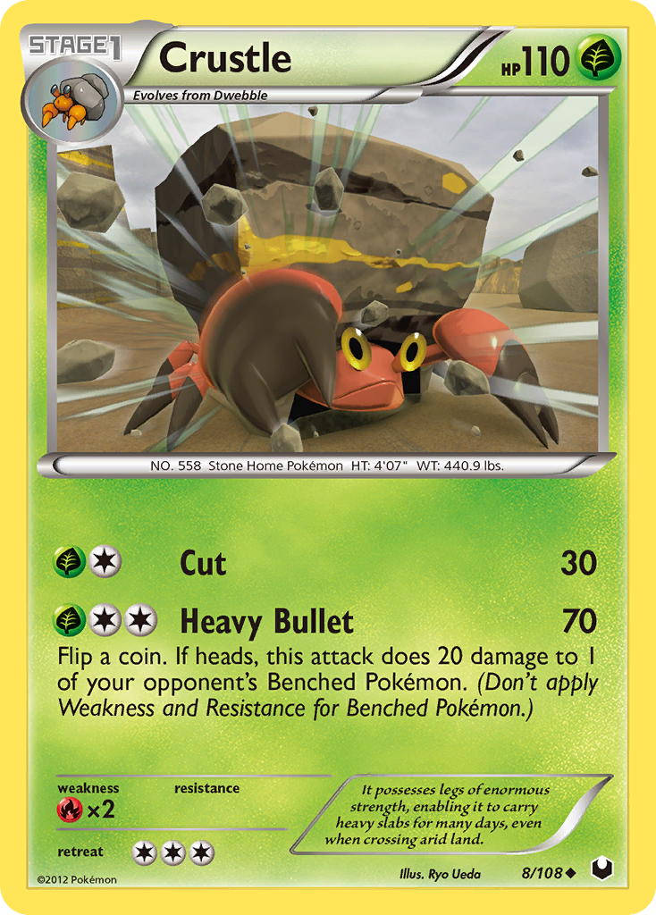 Crustle – Dark Explorers 8/108 Pokémon card