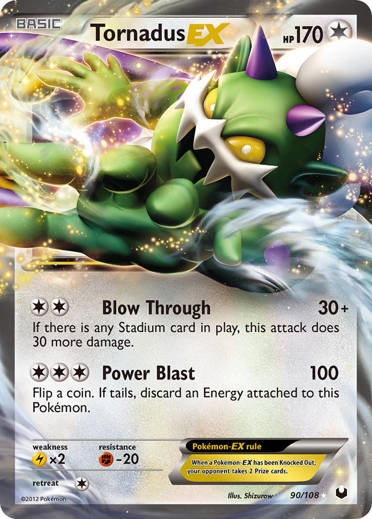 Tornadus-EX – Dark Explorers 90/108 Pokémon card