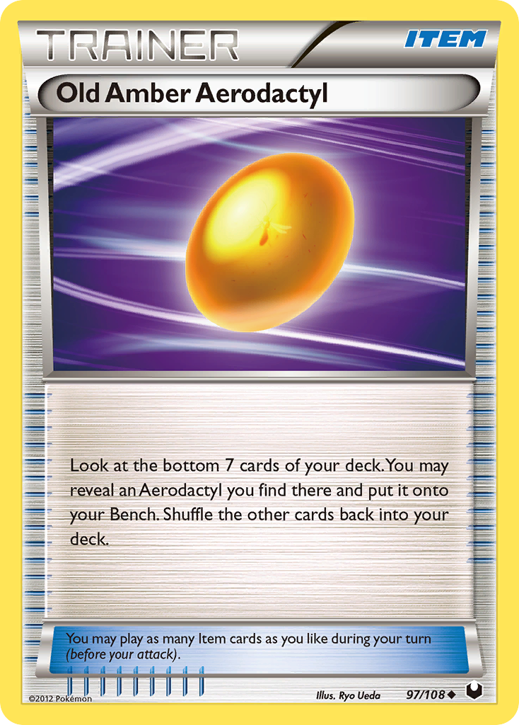 Old Amber Aerodactyl – Dark Explorers 97/108 Pokémon card