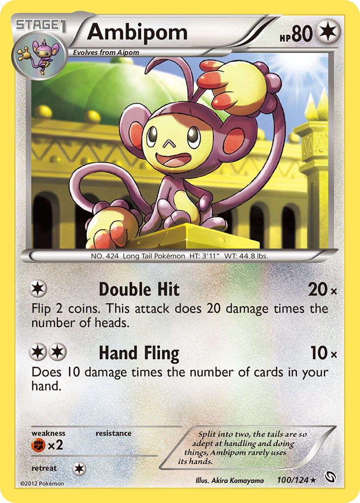Ambipom – Dragons Exalted 100/124 Pokémon card