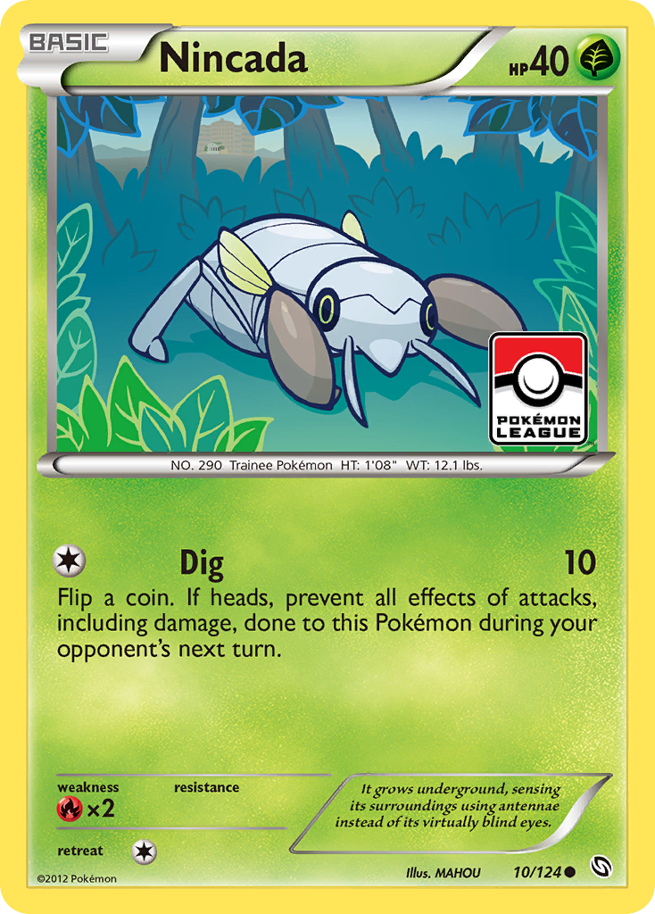 Nincada – Dragons Exalted 10/124 Pokémon card