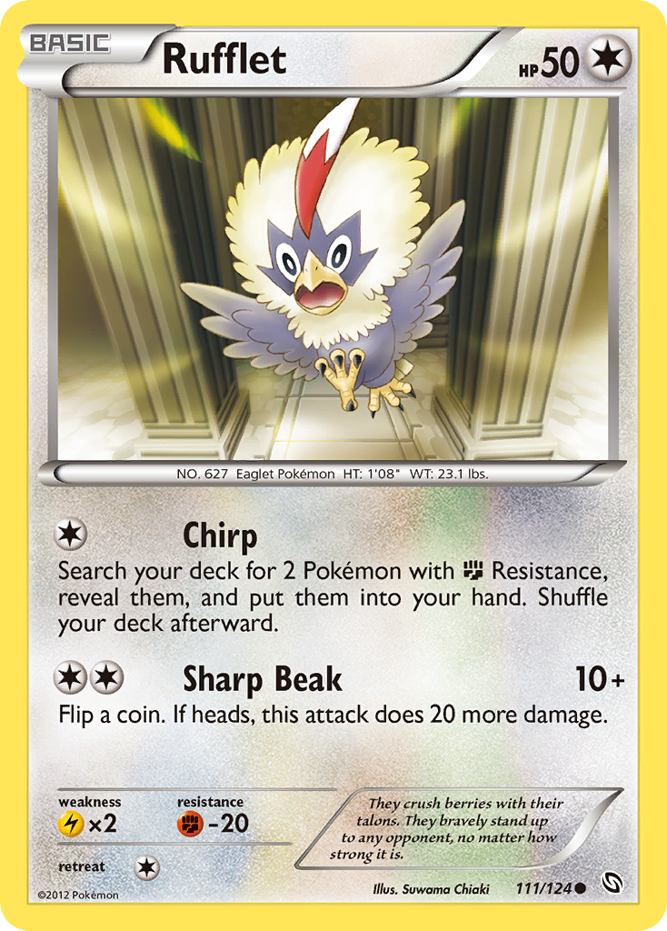 Rufflet – Dragons Exalted 111/124 Pokémon card