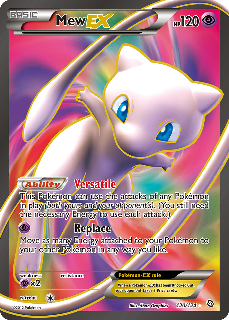 Mew-EX – Dragons Exalted 120/124 Pokémon card