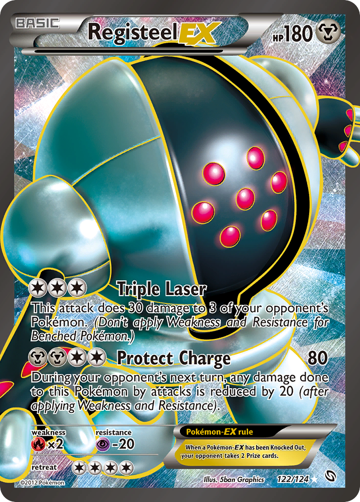 Registeel-EX – Dragons Exalted 122/124 Pokémon card