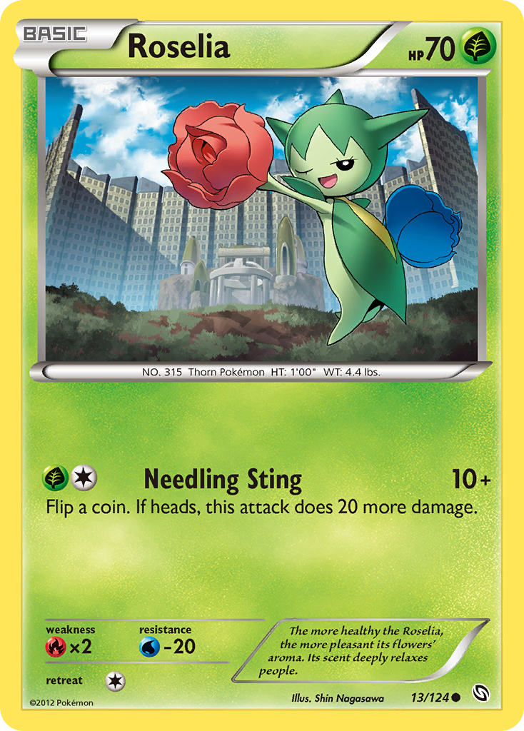 Roselia – Dragons Exalted 13/124 Pokémon card
