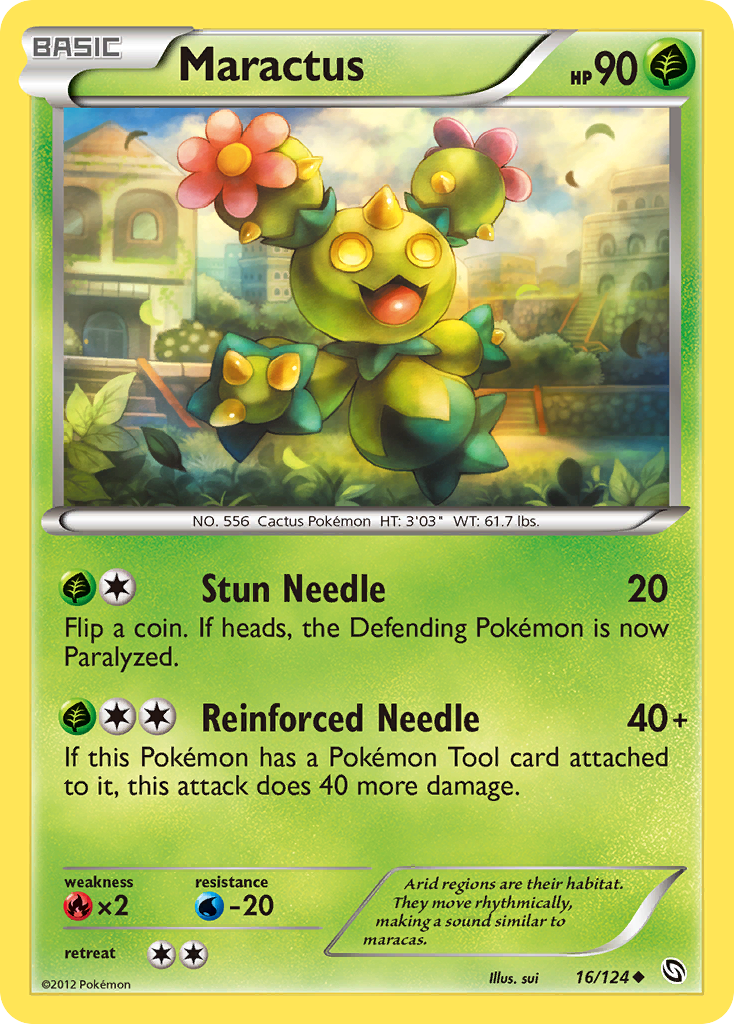 Maractus – Dragons Exalted 16/124 Pokémon card