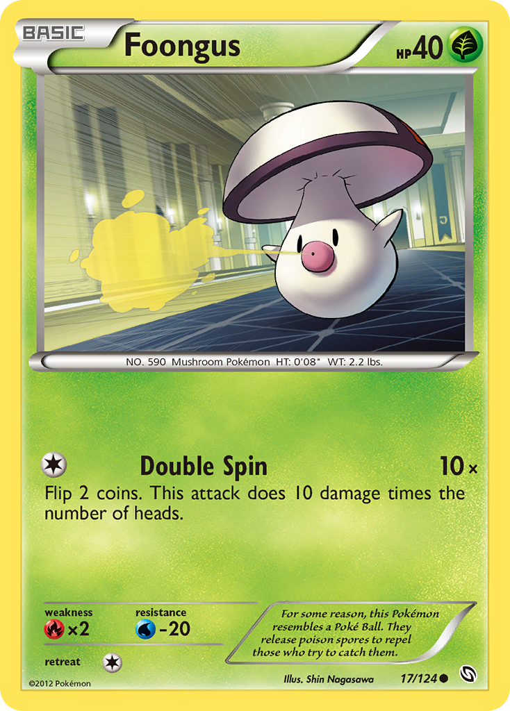Foongus – Dragons Exalted 17/124 Pokémon card