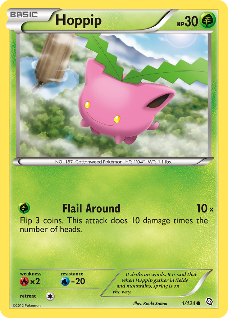 Hoppip – Dragons Exalted 1/124 Pokémon card