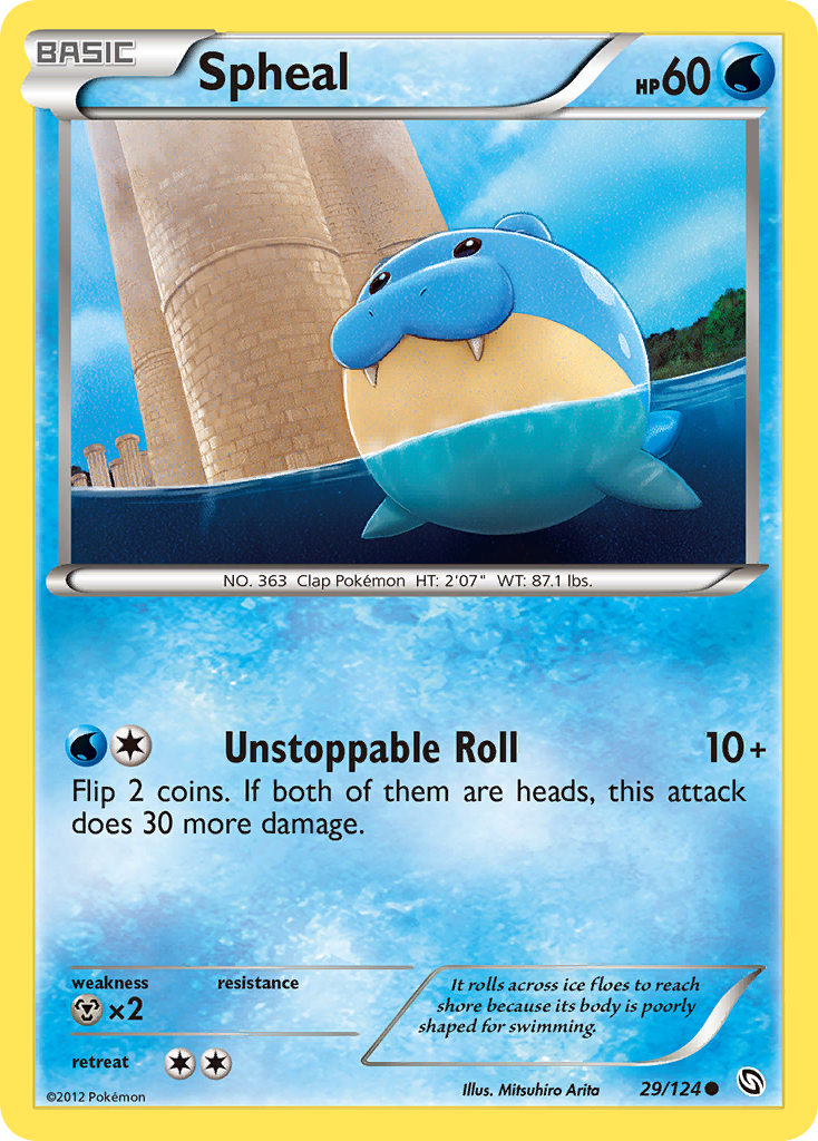 Spheal – Dragons Exalted 29/124 Pokémon card