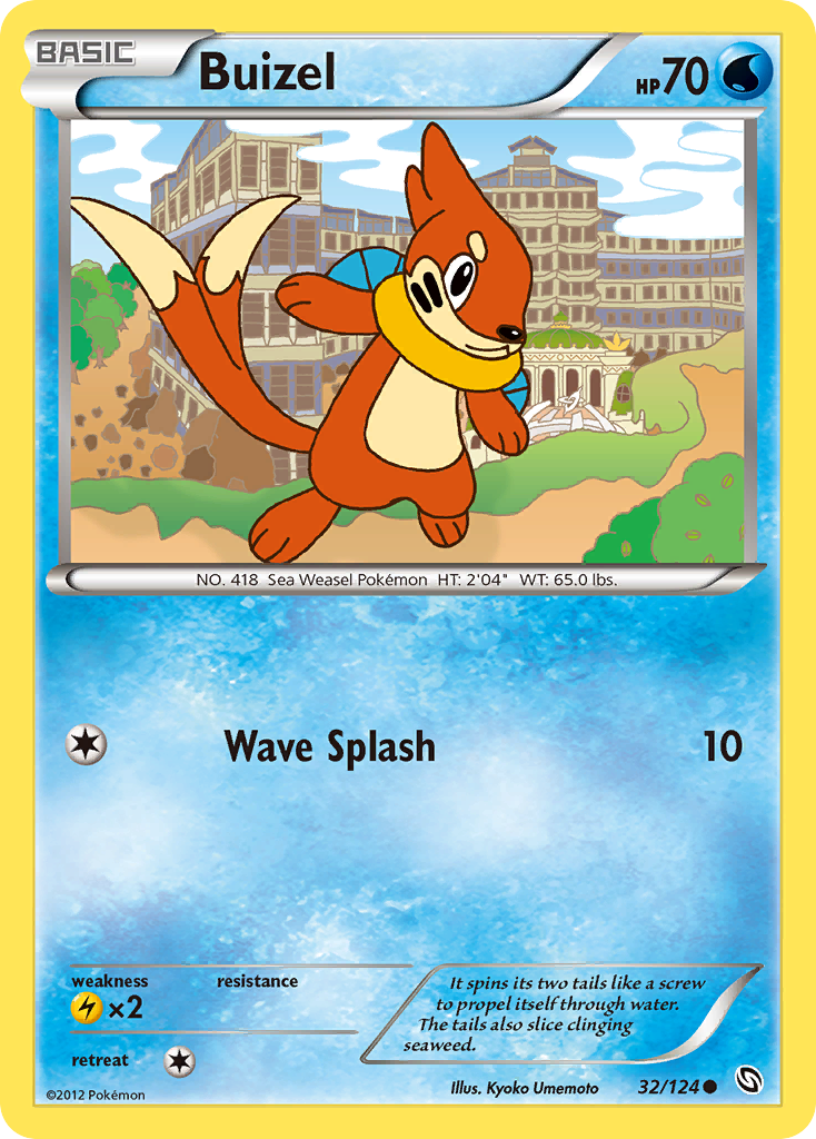 Buizel – Dragons Exalted 32/124 Pokémon card