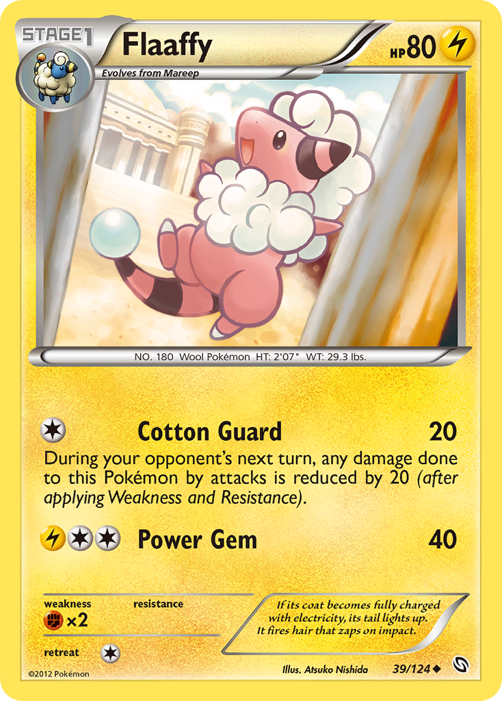 Flaaffy – Dragons Exalted 39/124 Pokémon card