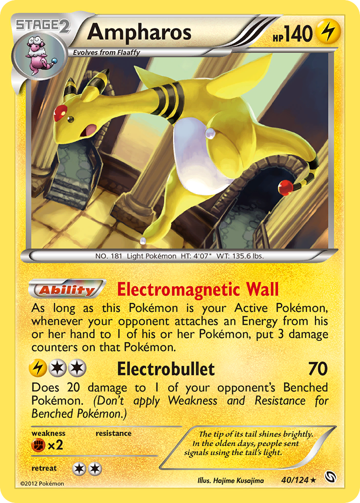 Ampharos – Dragons Exalted 40/124 Pokémon card