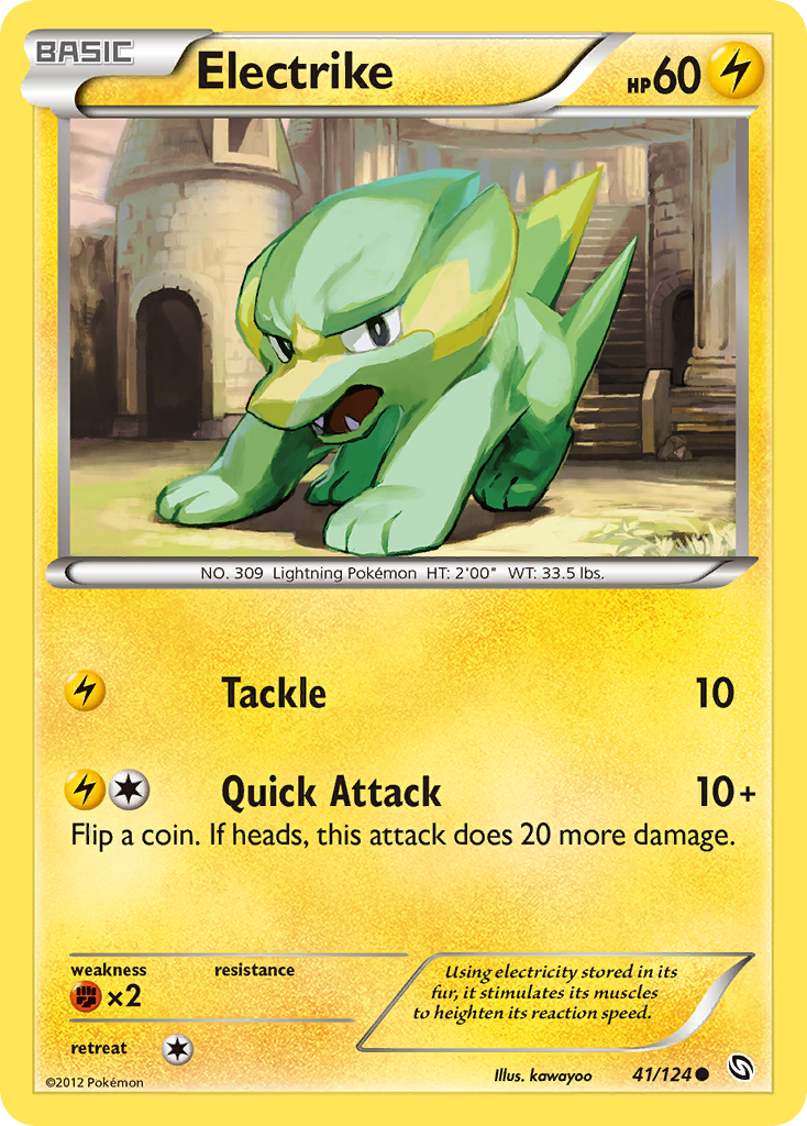 Electrike – Dragons Exalted 41/124 Pokémon card