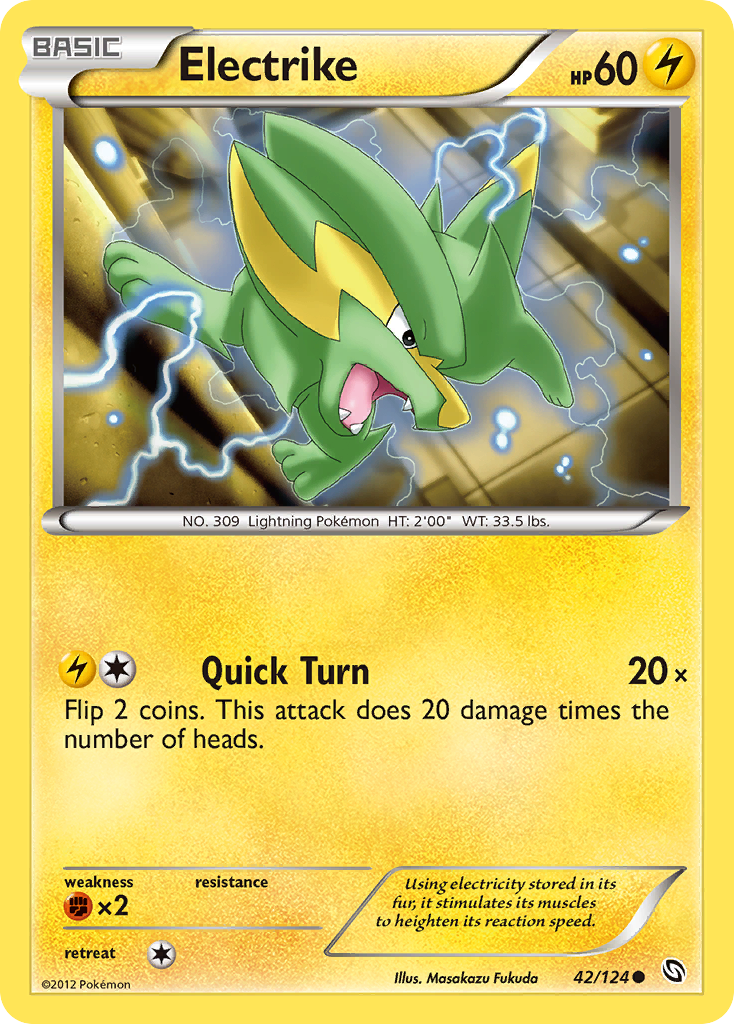 Electrike – Dragons Exalted 42/124 Pokémon card
