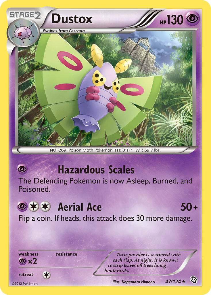 Dustox – Dragons Exalted 47/124 Pokémon card