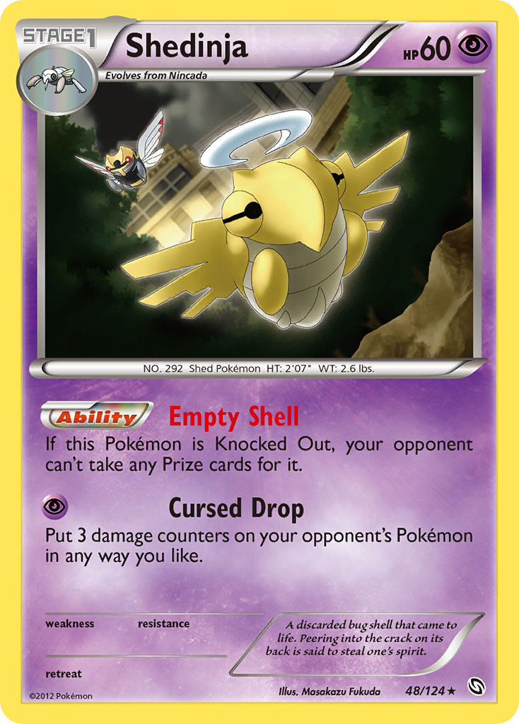 Shedinja – Dragons Exalted 48/124 Pokémon card