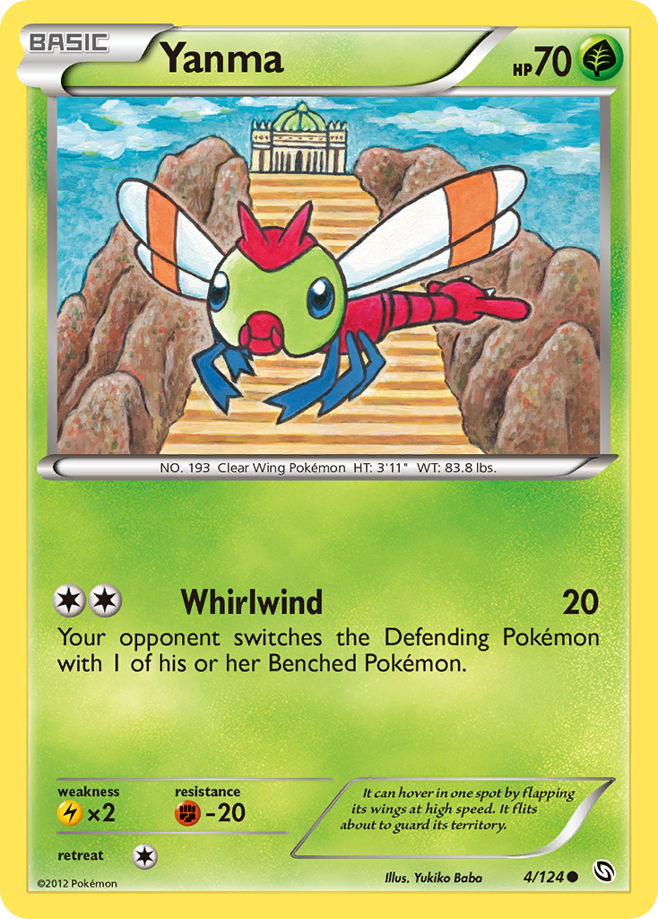 Yanma – Dragons Exalted 4/124 Pokémon card
