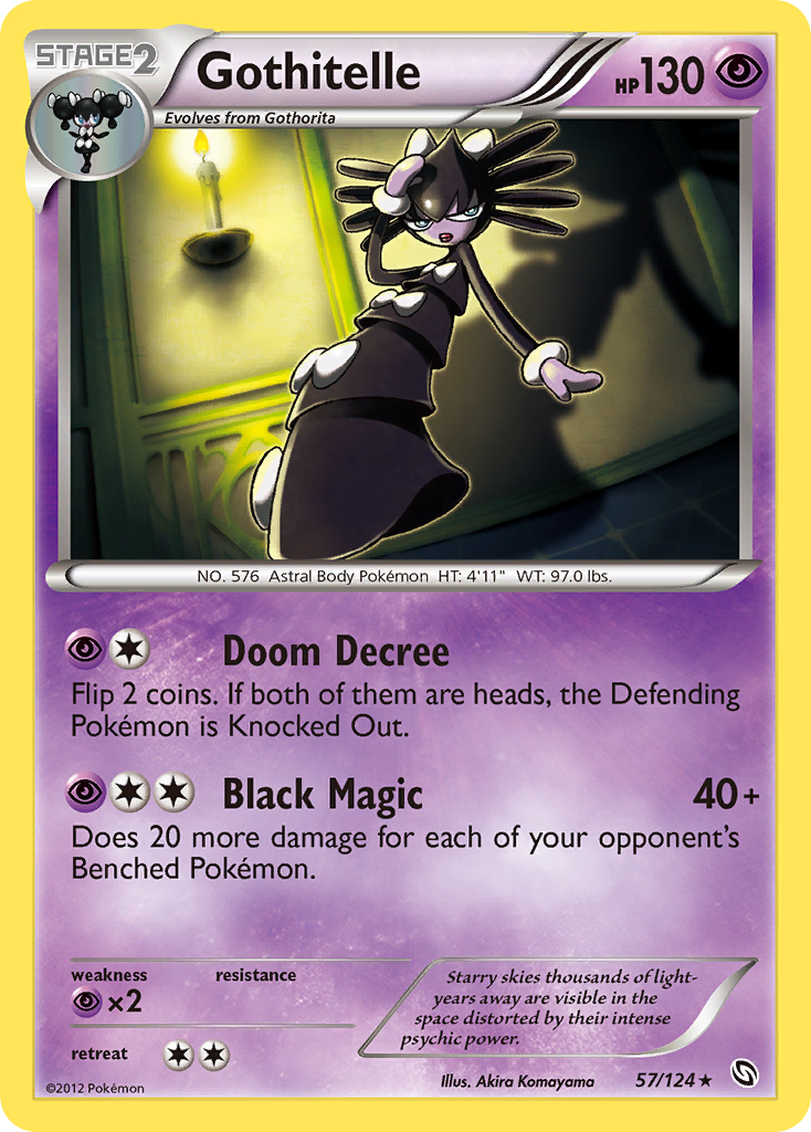 Gothitelle – Dragons Exalted 57/124 Pokémon card