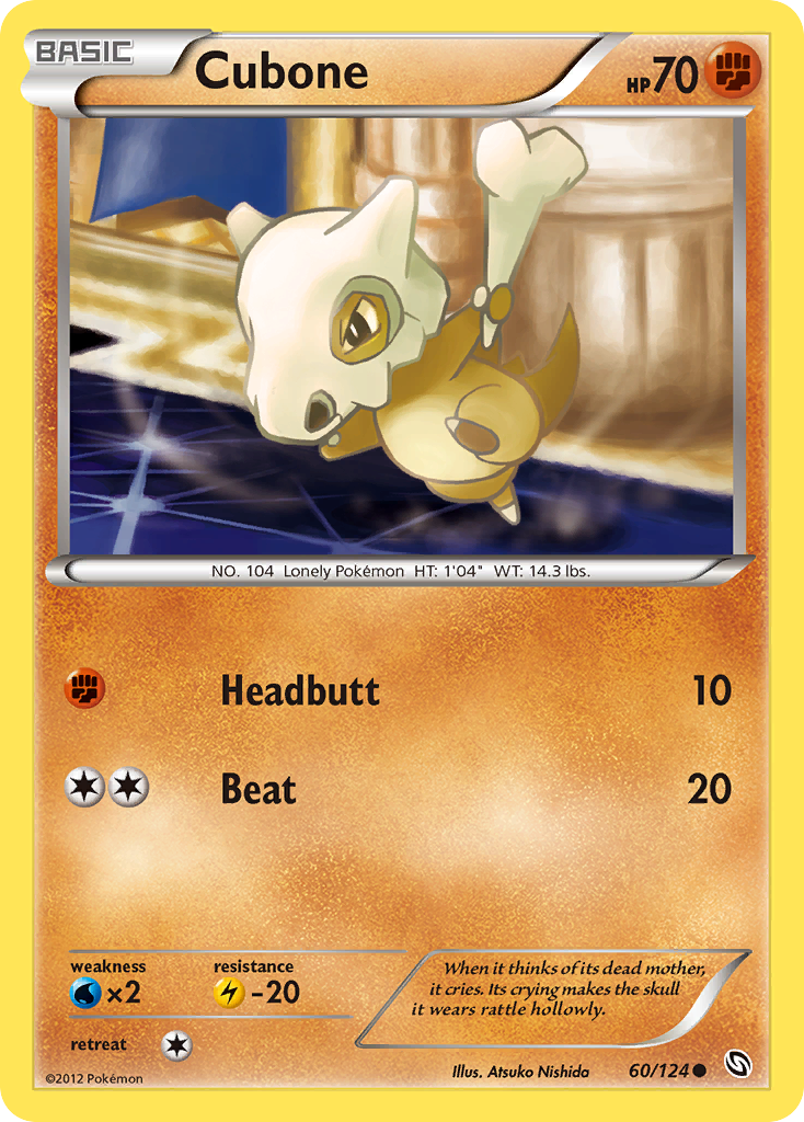 Cubone – Dragons Exalted 60/124 Pokémon card