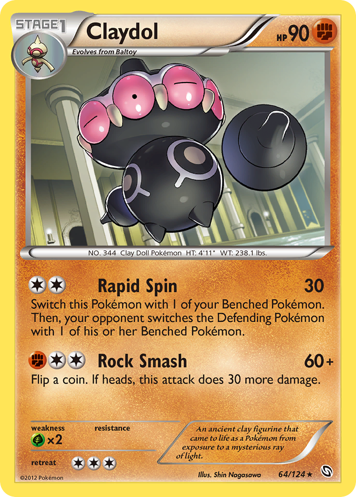 Claydol – Dragons Exalted 64/124 Pokémon card