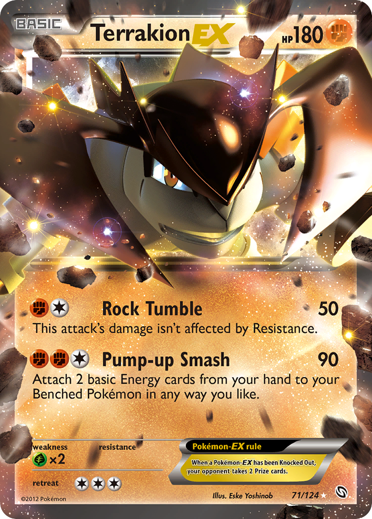 Terrakion-EX – Dragons Exalted 71/124 Pokémon card