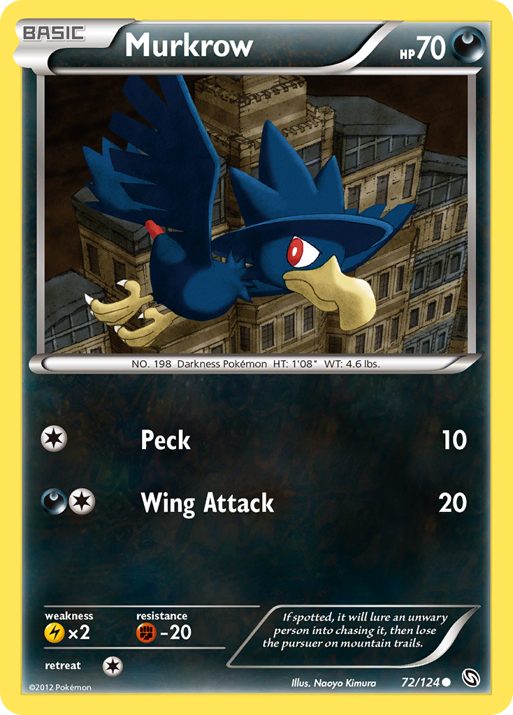 Murkrow – Dragons Exalted 72/124 Pokémon card
