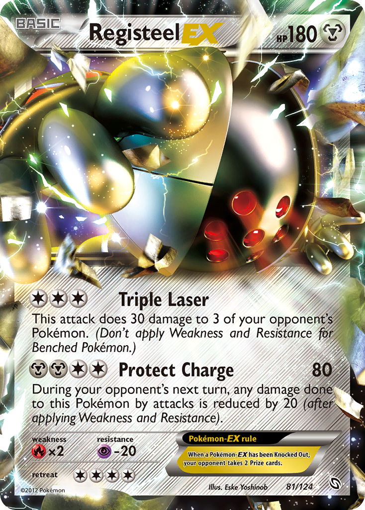 Registeel-EX – Dragons Exalted 81/124 Pokémon card