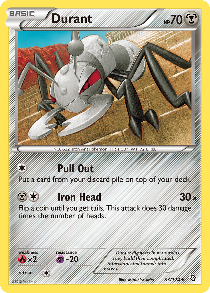 Durant – Dragons Exalted 83/124 Pokémon card