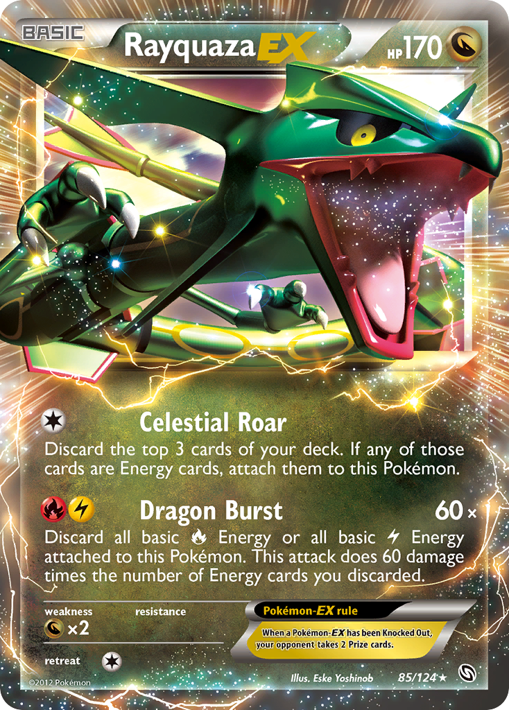Rayquaza-EX – Dragons Exalted 85/124 Pokémon card