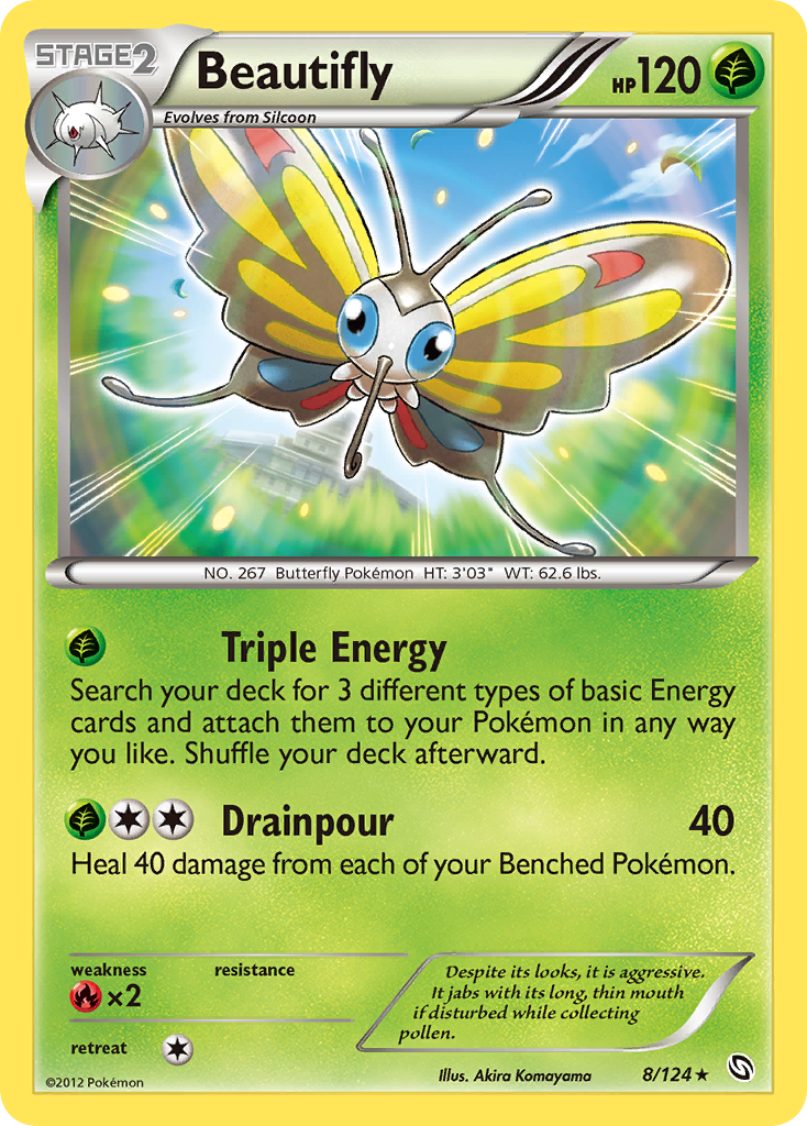 Beautifly – Dragons Exalted 8/124 Pokémon card