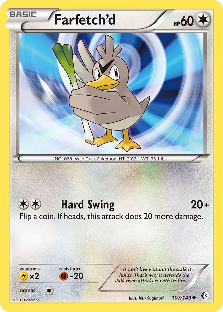 Farfetch'd – Boundaries Crossed 107/149 Pokémon card