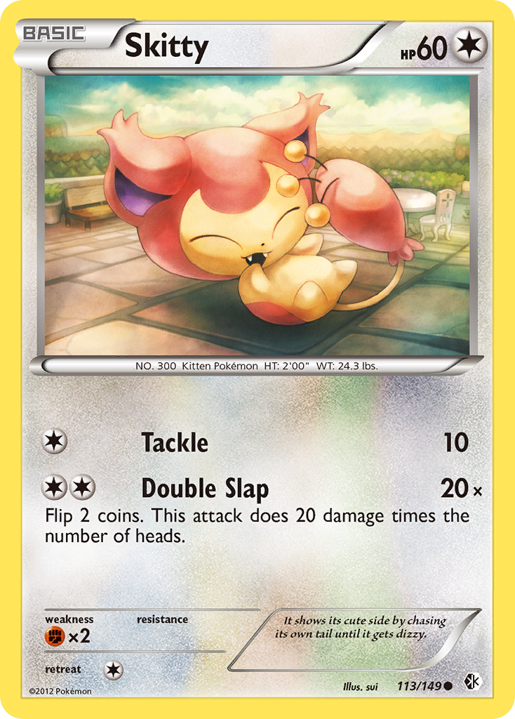 Skitty – Boundaries Crossed 113/149 Pokémon card