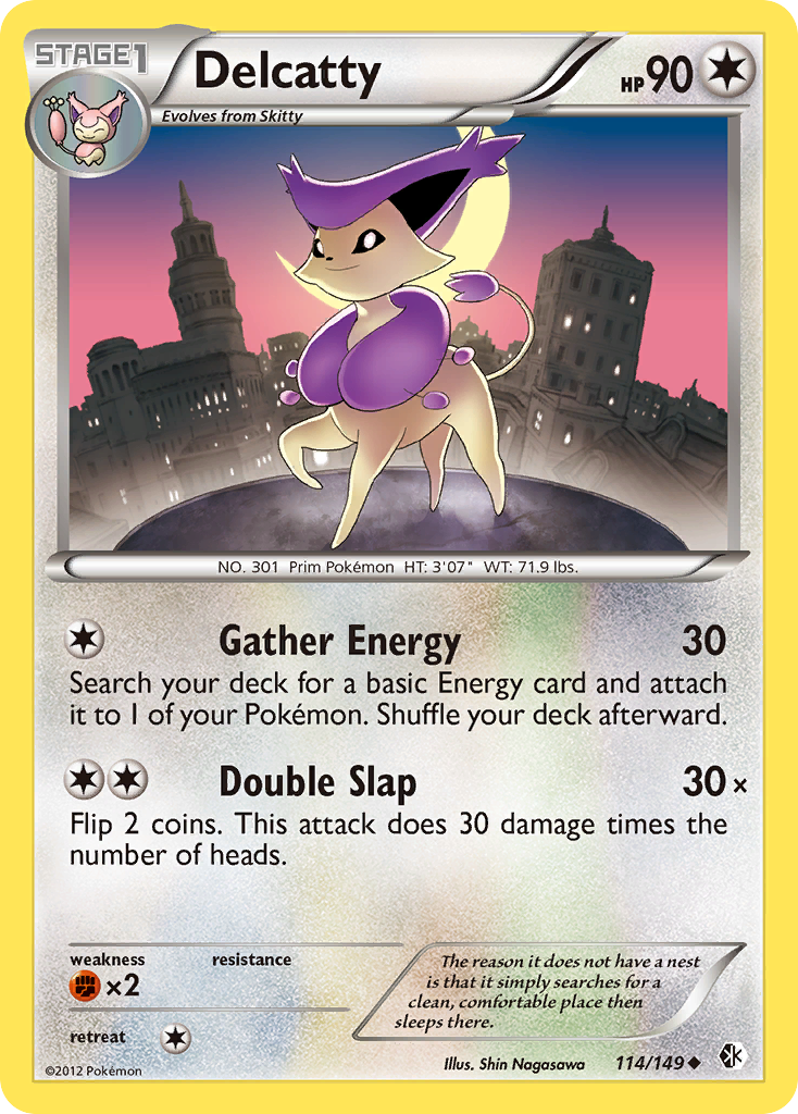 Delcatty – Boundaries Crossed 114/149 Pokémon card