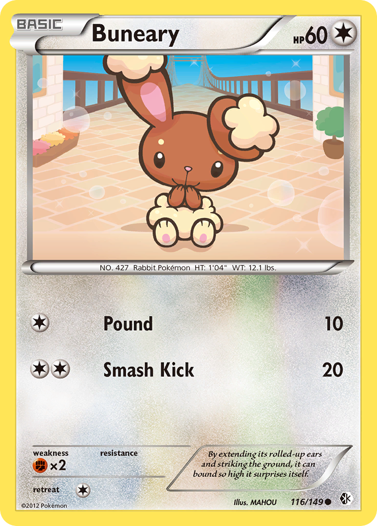 Buneary – Boundaries Crossed 116/149 Pokémon card