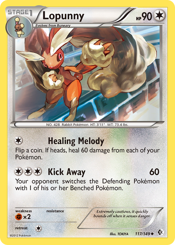 Lopunny – Boundaries Crossed 117/149 Pokémon card