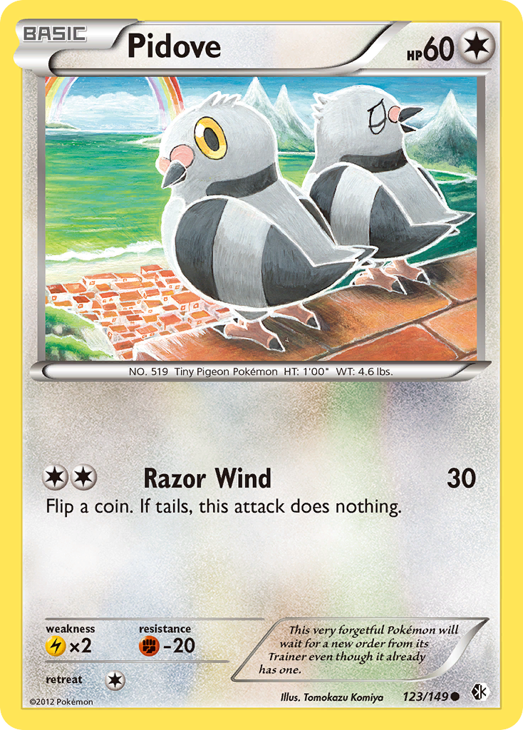 Pidove – Boundaries Crossed 123/149 Pokémon card
